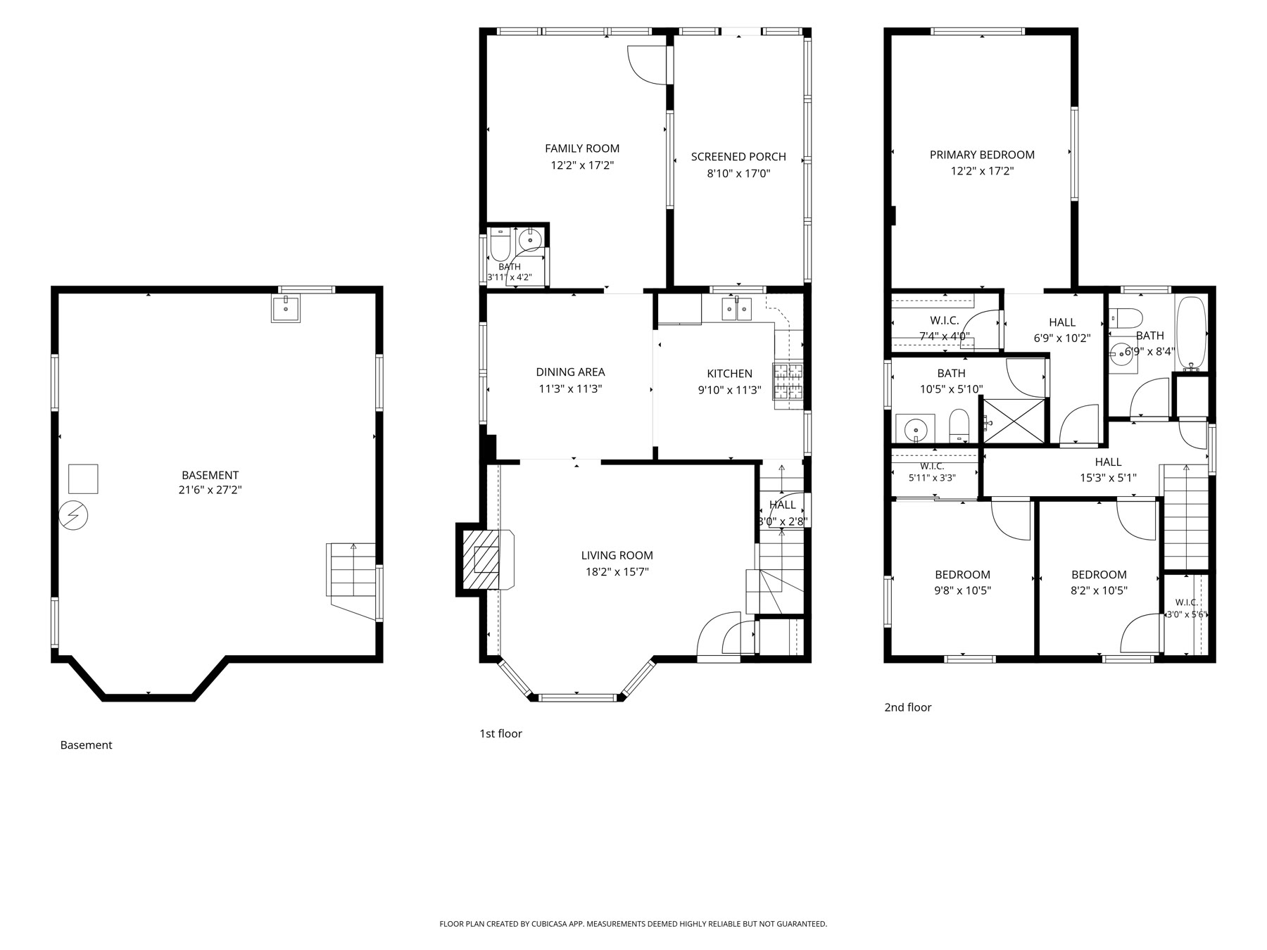 All floor plans of 9205 S Utica Ave, Evergreen Park: basement, main level, and second level with dimensions